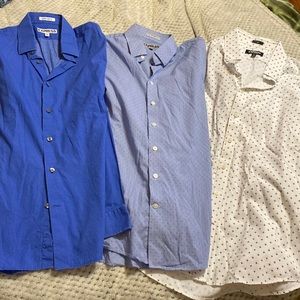 💙💙lot of 3💙💙 mens long sleeve express dress shirts